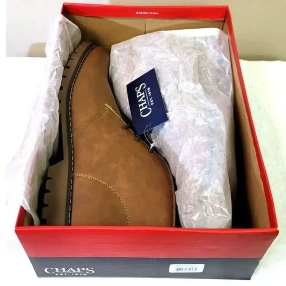 S O L D: Size: 12 Chukka Boots w/ Memory Foam . Chaps . New in Box